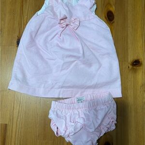 Adorable Pink Dress and Diaper Cover Set